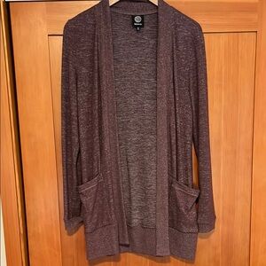 Women's Heathered Purple Cardigan